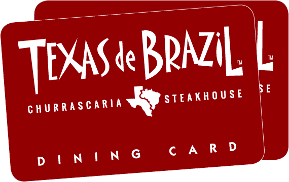 Texas de Brazil Red Dining Card